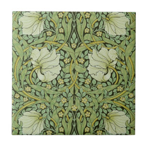 Azulejo Patrón floral vintage de William Morris Pimpernel