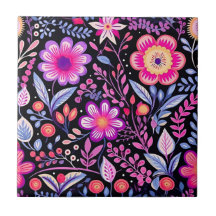 Patrón floral vintage Flores púrpuras Shabby Chic