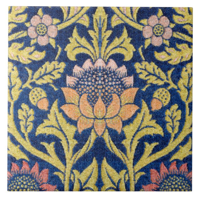 Azulejo Patrón floral vintage, William Morris (Frente)