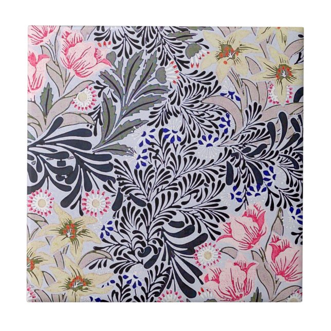 Azulejo Patrón floral, William Morris (Frente)