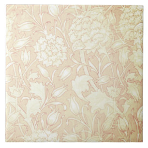 Azulejo Patrón floral William Morris en mosaico de cerámic