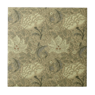 Azulejo Patrón floral William Morris Windrush: Vintage