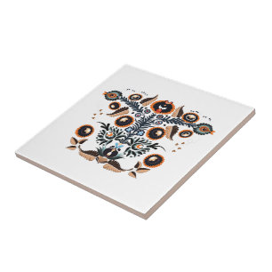 Azulejo Patrón Folklórico