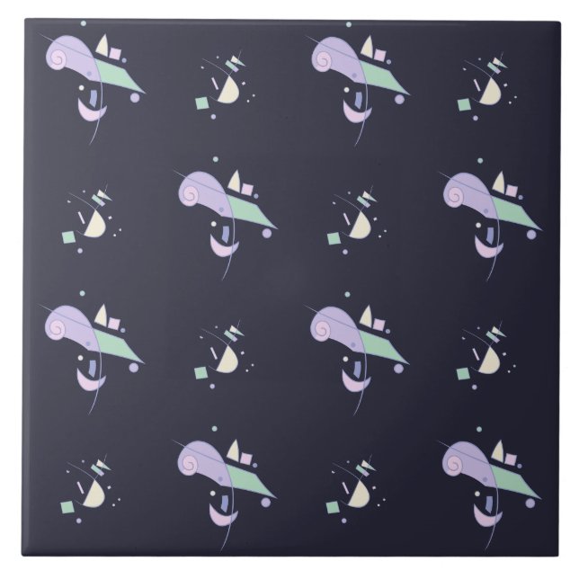 Azulejo Patrón geométrico abstracto (Frente)