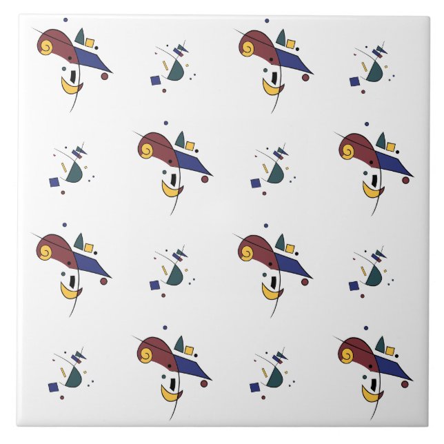 Azulejo Patrón geométrico abstracto (Frente)