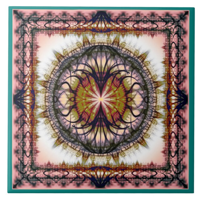 Azulejo Patrón geométrico abstracto (Frente)