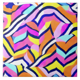 Azulejo Patrón geométrico coloreado artístico