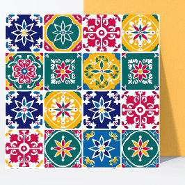 Azulejo Patrón geométrico colorido moderno Mediterráneo,