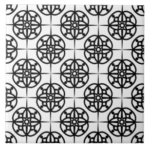 Azulejo Patrón geométrico con ambiente retro elegante