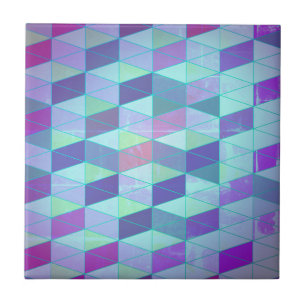 Azulejo Patrón geométrico de cubos a triángulos