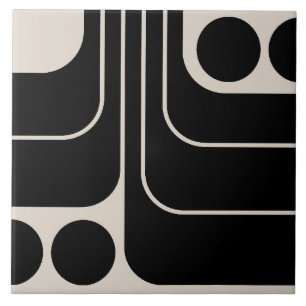 Azulejo Patrón geométrico de estilo retro vintage de los a