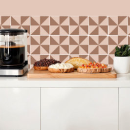 Azulejo Patrón geométrico de la mousse de Triangles Mocha