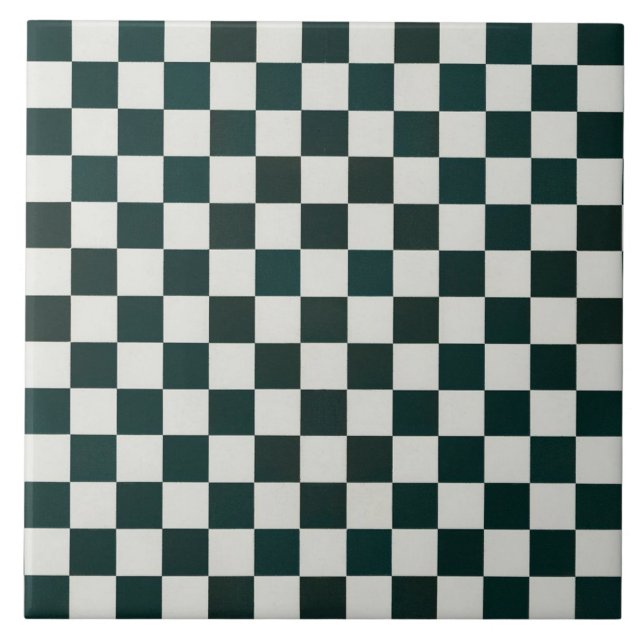 Azulejo Patrón geométrico decorativo blanco oscuro grande (Frente)