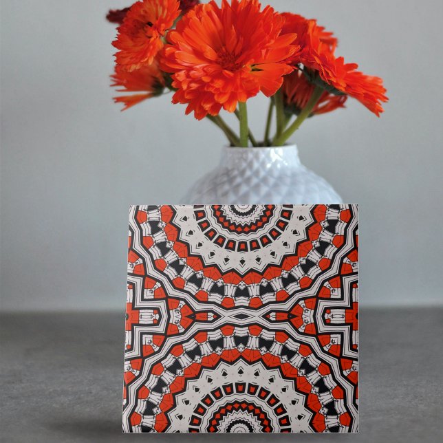 Azulejo Patrón geométrico del mosaico del complejo blanco  (Subido por el creador)