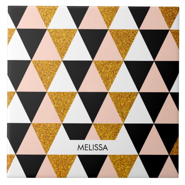 Azulejo Patrón geométrico elegante (Frente)