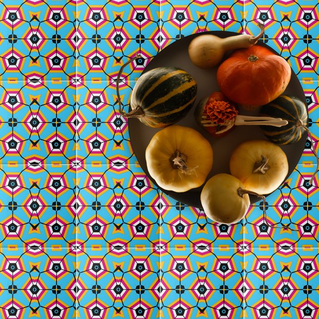 Azulejo Patrón Geométrico Funky Moderno y Colorido (Subido por el creador)
