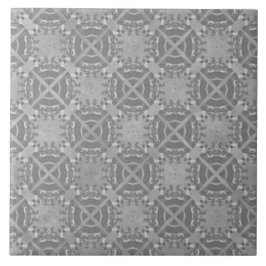 Azulejo Patrón geométrico gris de cruces y círculos