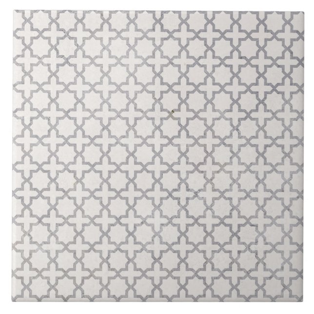 Azulejo Patrón geométrico islámico beige (Frente)