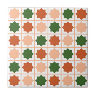 Azulejo Patrón geométrico islámico difuso melocotón colori