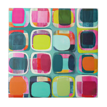 Patrón geométrico moderno de mediados de siglo col