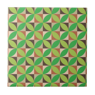 Azulejo Patrón geométrico moderno de mediados de siglo ve