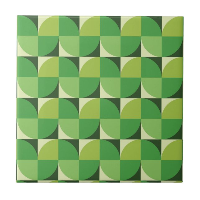Azulejo Patrón geométrico moderno de mediados de siglo ver (Frente)
