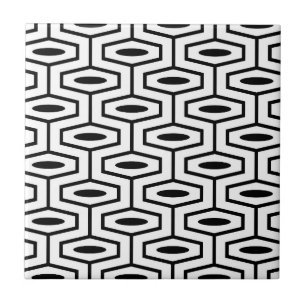 Azulejo Patrón Geométrico Moderno del Siglo Medio