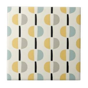 Azulejo Patrón Geométrico Moderno Retro Mid Century