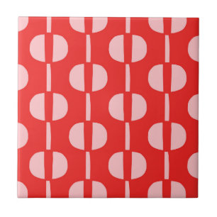 Azulejo Patrón Geométrico Moderno Retro Mid Century