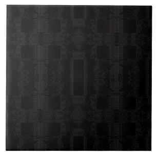 Azulejo Patrón geométrico negro: diseño minimalista modern
