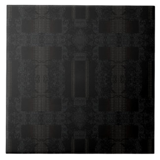 Azulejo Patrón geométrico negro: diseño minimalista modern