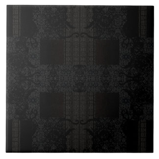 Azulejo Patrón geométrico negro: diseño minimalista modern