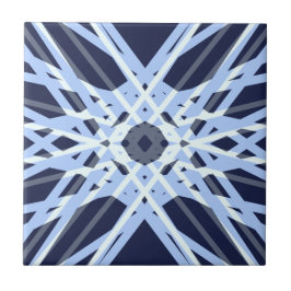 Azulejo Patrón geométrico retro gris gris gris azul de inv