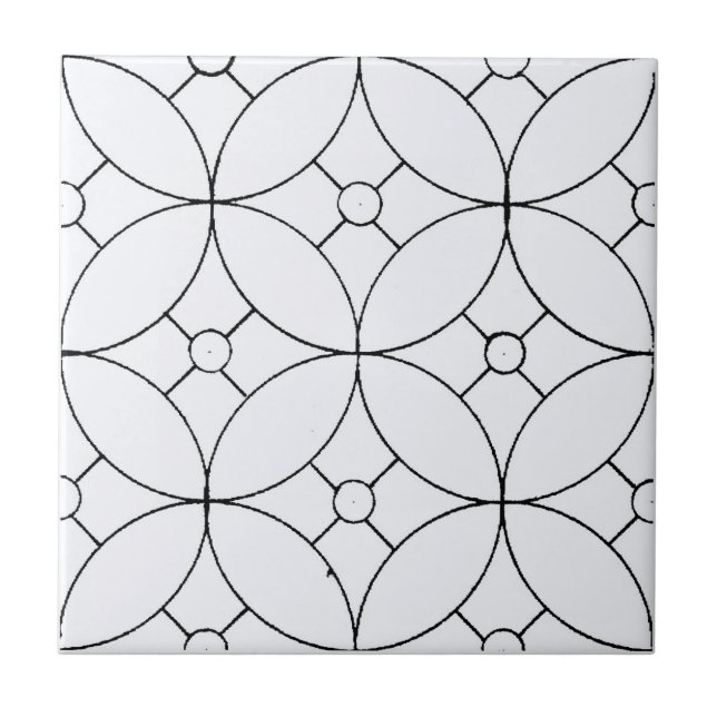 Azulejo Patrón geométrico simple (Frente)