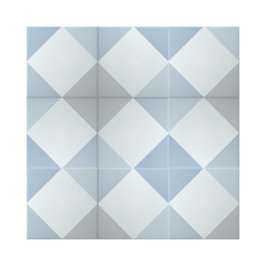 Azulejo Patrón geométrico simple cuadrado de diamante azul