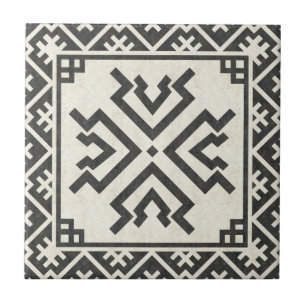 Azulejo Patrón geométrico tribal (Amulet)