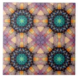 Azulejo Patrón geométrico vibrante Acento bohemio