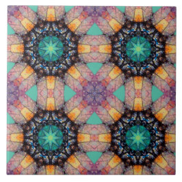 Azulejo Patrón geométrico vibrante Acento bohemio