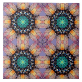 Azulejo Patrón geométrico vibrante Acento bohemio