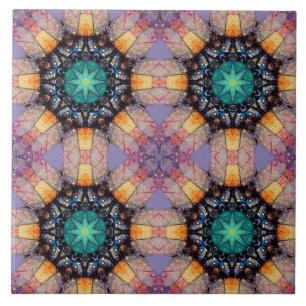 Azulejo Patrón geométrico vibrante Acento bohemio