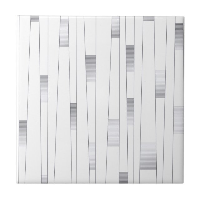 Azulejo Patrón gráfico de línea simple, mínimo, moderno (Frente)