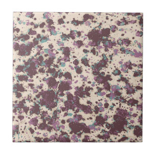 Azulejo Patrón granito morado y beige con azul gris