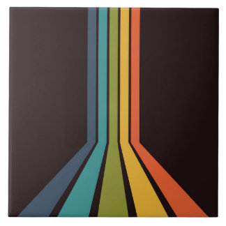 Azulejo Patrón Groovy Retro Colorido de los años 70