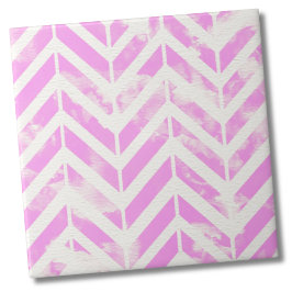Azulejo Patrón Herringbone Rosa