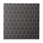 Azulejo Patrón hexagonal negro<br><div class="desc">Un moderno y elegante embaldosado de cerámica hexágono negro para su hogar proyecta: chasquidos de cocina, baldosas de ducha, baldosas de incandescencia, mesas, chimenea o cualquier tipo de azulejos que desee crear en su hogar.</div>
