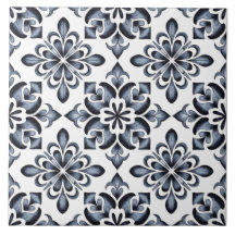 Patrón holandés azul de Delft