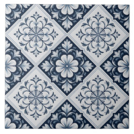 Azulejo Patrón holandés azul de Delft 
