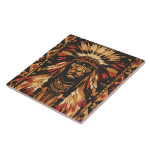 Azulejo Patrón indio occidental de Guay