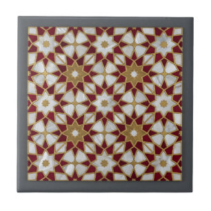 Azulejo Patrón infinito de mosaico Zellige marroquí de luj