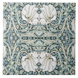 Azulejo Patrón Intrincado Azul de William Morris Pimpernel